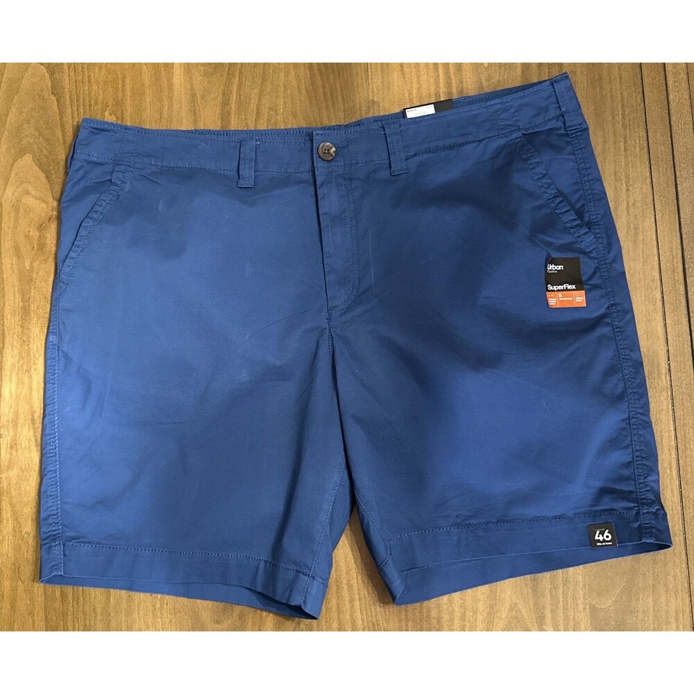 Urban Pipeline Men Shorts Size 46 Flat Front SuperFlex Blue Ret. $50(APO-149-2)